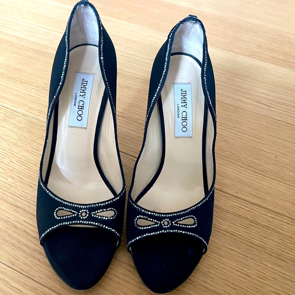 Jimmy Choo Crystal Embellished Pumps
